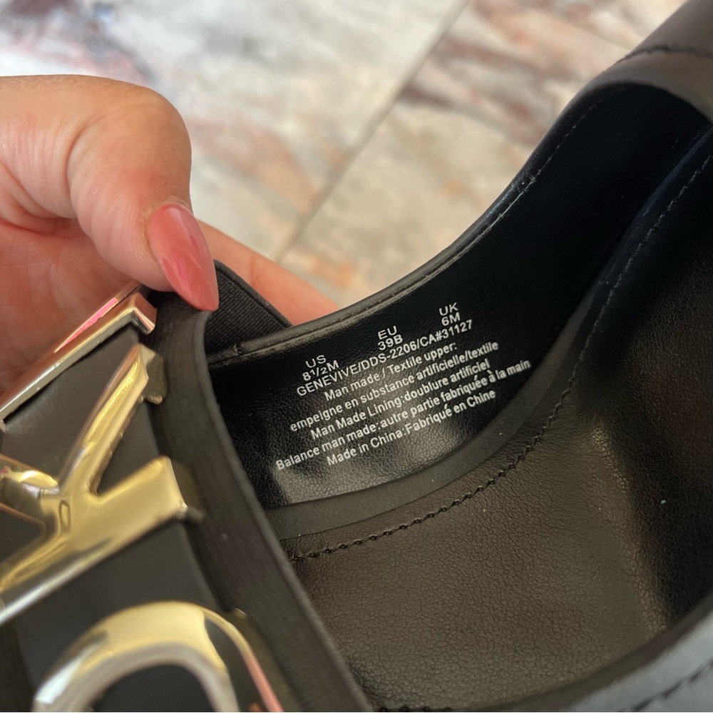 New DKNY Genevive Logo Stiletto Pump Heels Size 8.5 - Picture 9 of 10